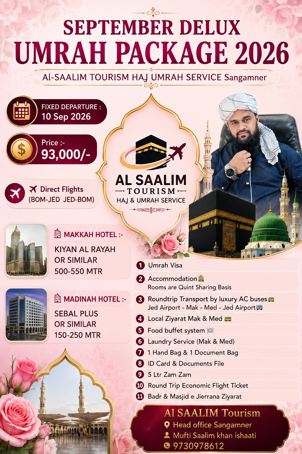 Semi delux September umrah package